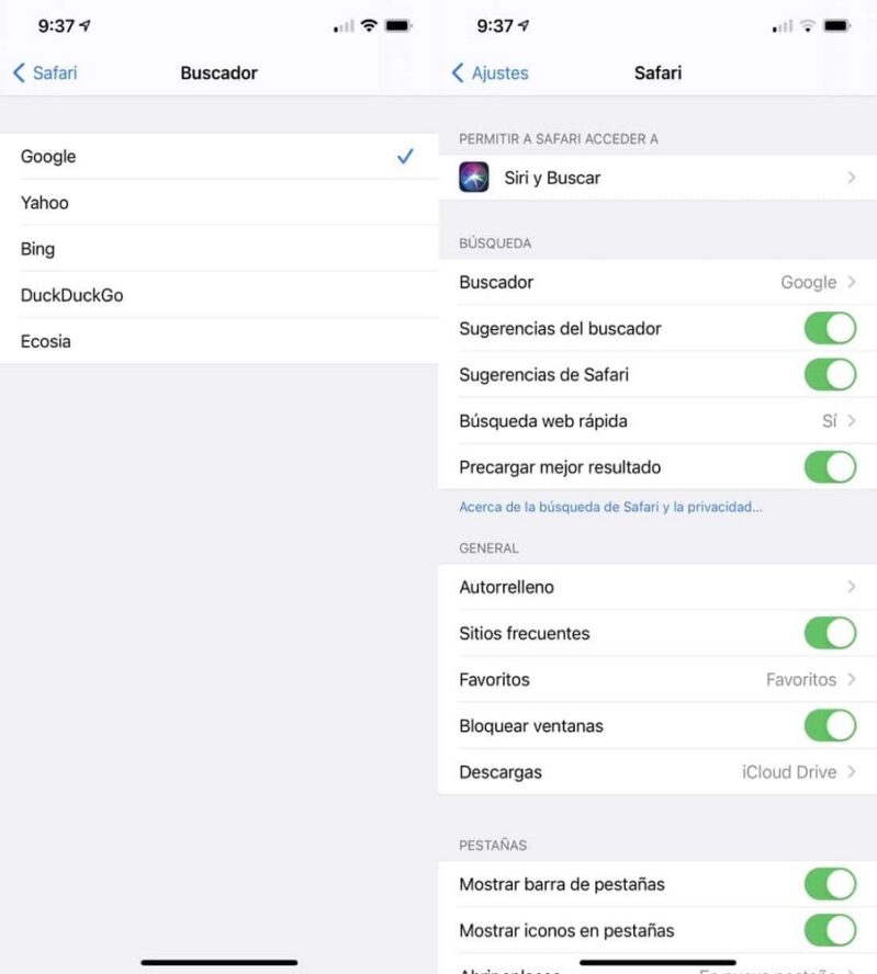 Cómo configurar aplicaciones predeterminadas_cambiar Safari en el iPhone