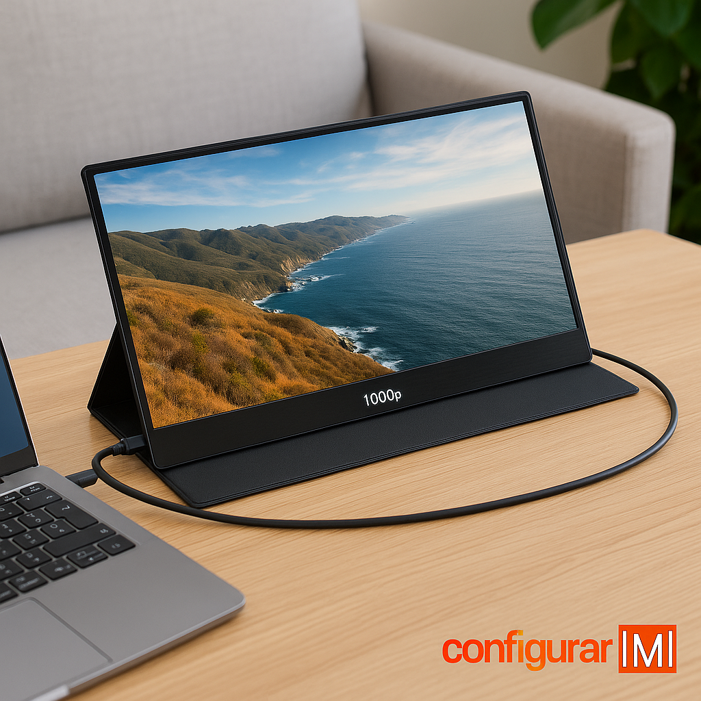 Los 7 mejores monitores portátiles 15,6″ 1080p para trabajar y viajar 12 Conectividad de monitores portátiles: USB-C con DP Alt Mode y mini-HDMI